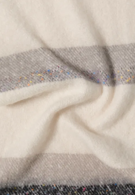 Gestreifter Schal cloudy silver melange