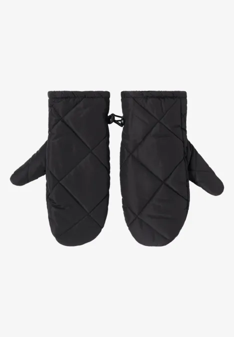 Gefütterte Fäustlinge Black
