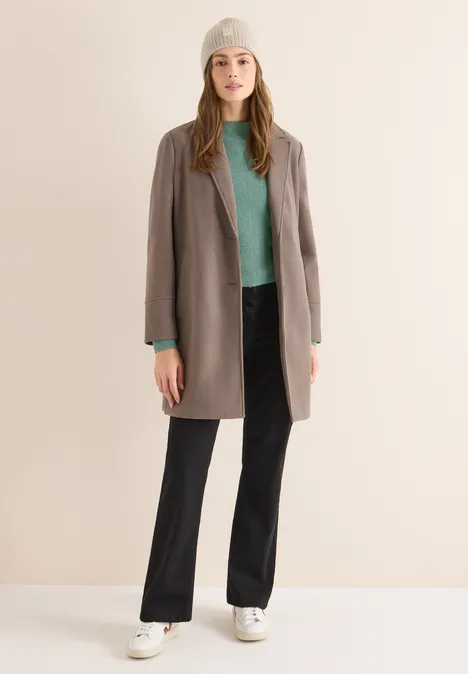 Beanie in Unifarbe alabaster beige melange