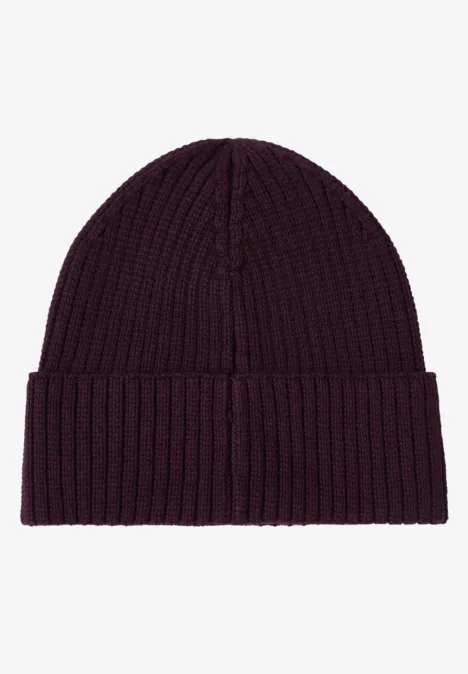 Beanie in Unifarbe eggplant red