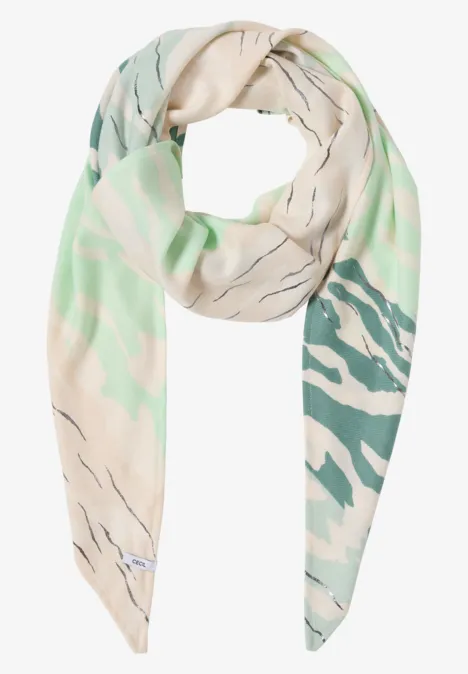 Tuch mit Folienprint jewel green