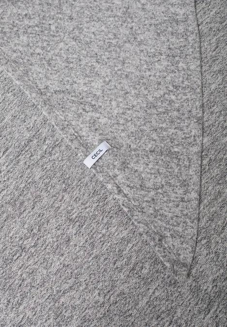 Kuscheliges Dreieckstuch flint grey melange