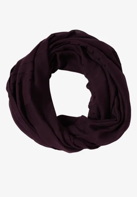 Sjaal met lus eggplant red
