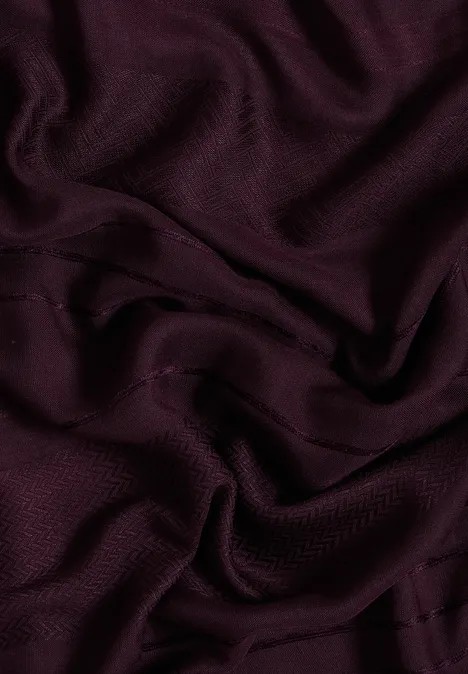 Sjaal met lus eggplant red