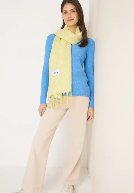 Kuscheliger Schal iced yellow