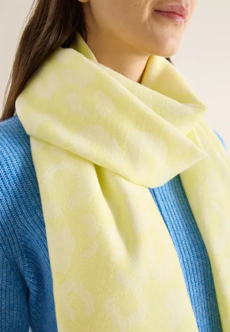 Kuscheliger Schal iced yellow