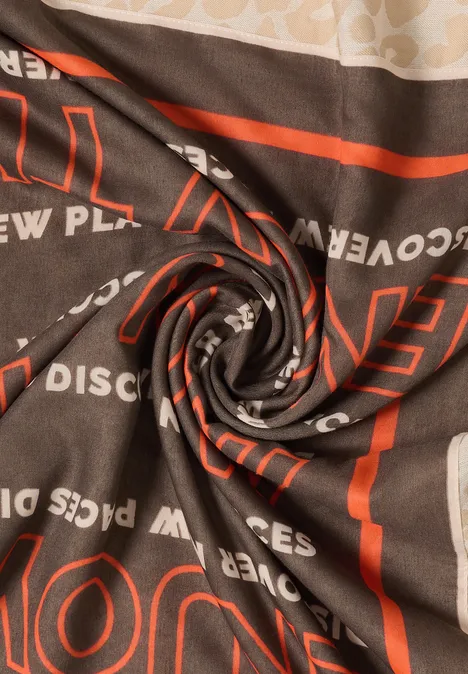 Patchwork Tuch mocha taupe Patchwork Tuch mocha taupe