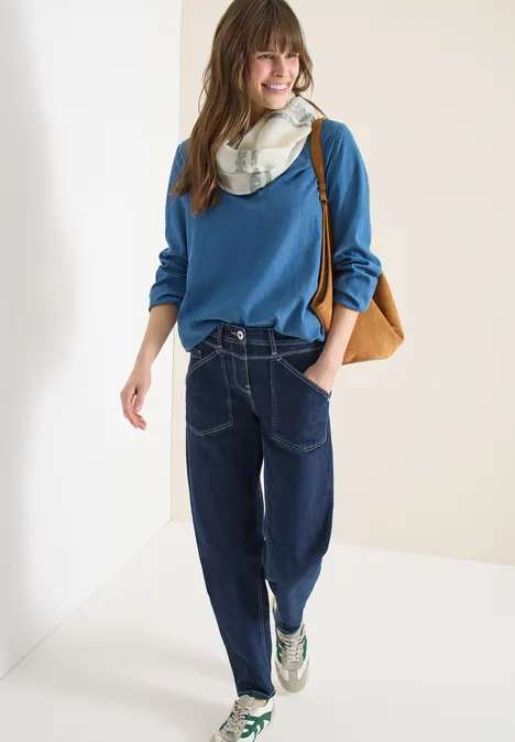 Foulard loop à rayures léopard vanilla white