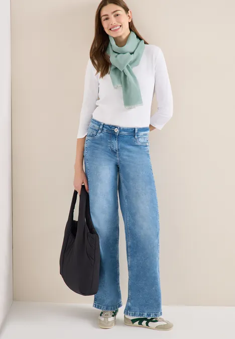 Sjaal in effen kleur mint sea green Sjaal in effen kleur mint sea green