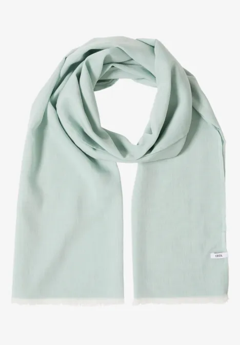 Sjaal in effen kleur mint sea green Sjaal in effen kleur mint sea green