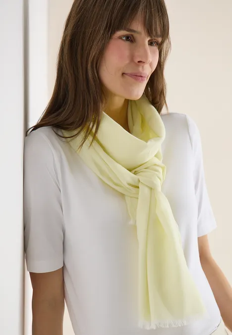 Sjaal in effen kleur iced yellow Sjaal in effen kleur iced yellow
