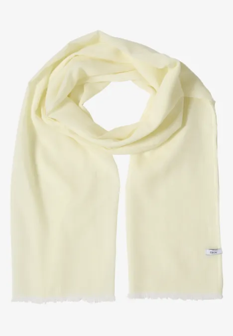 Sjaal in effen kleur iced yellow Sjaal in effen kleur iced yellow