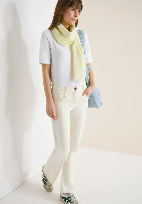 Sjaal in effen kleur iced yellow Sjaal in effen kleur iced yellow