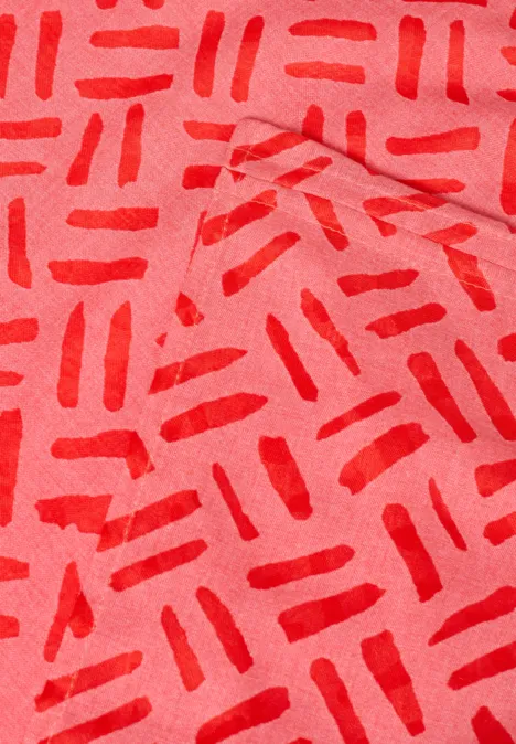 Lus met burnoutpatroon pumpkin orange