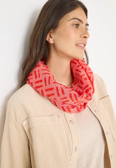 Lus met burnoutpatroon pumpkin orange