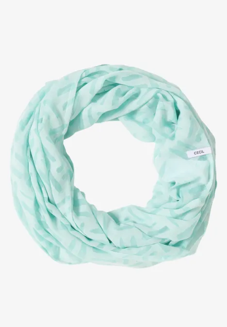 Lus met burnoutpatroon light foam blue