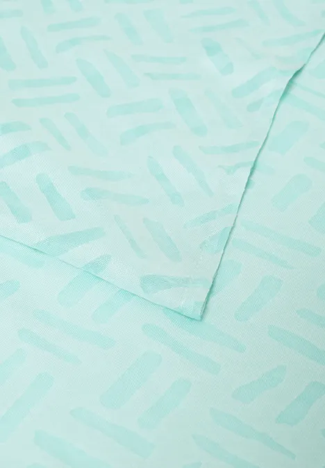 Lus met burnoutpatroon light foam blue