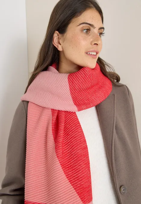 Kuscheliger Plissée Schal pumpkin orange Kuscheliger Plissée Schal pumpkin orange