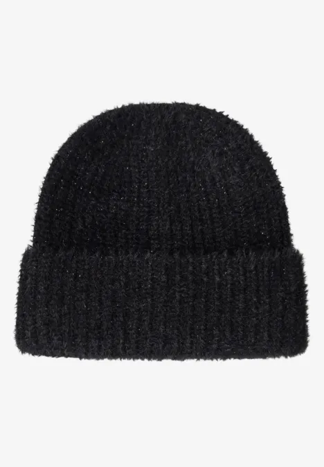 Zachte gebreide muts Black Zachte gebreide muts Black