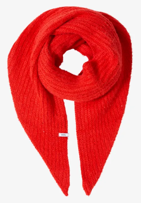 Driehoekige sjaal met glitter pumpkin orange Driehoekige sjaal met glitter pumpkin orange