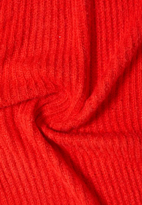 Driehoekige sjaal met glitter pumpkin orange Driehoekige sjaal met glitter pumpkin orange