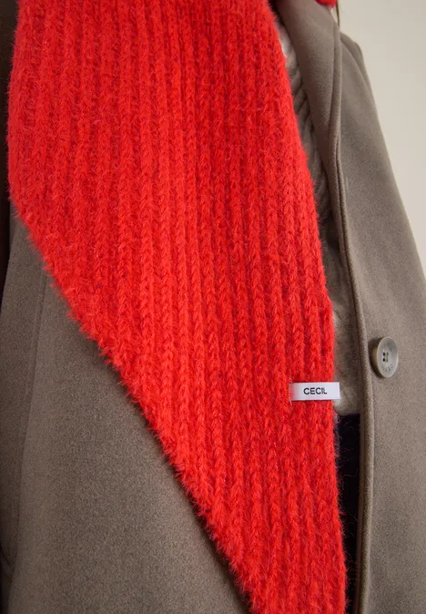 Driehoekige sjaal met glitter pumpkin orange Driehoekige sjaal met glitter pumpkin orange