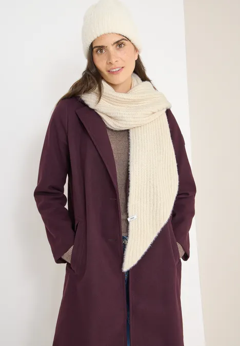 Dreieckstuch mit Glitzer creamy white