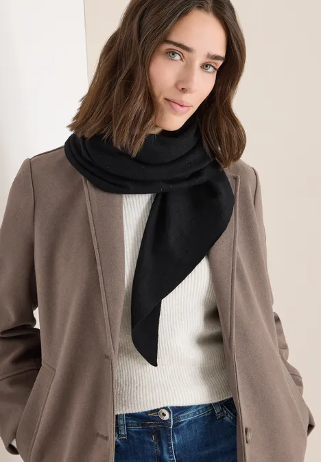 Schal mit Schmucksteinen Black Schal mit Schmucksteinen Black