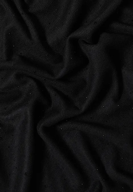 Schal mit Schmucksteinen Black Schal mit Schmucksteinen Black