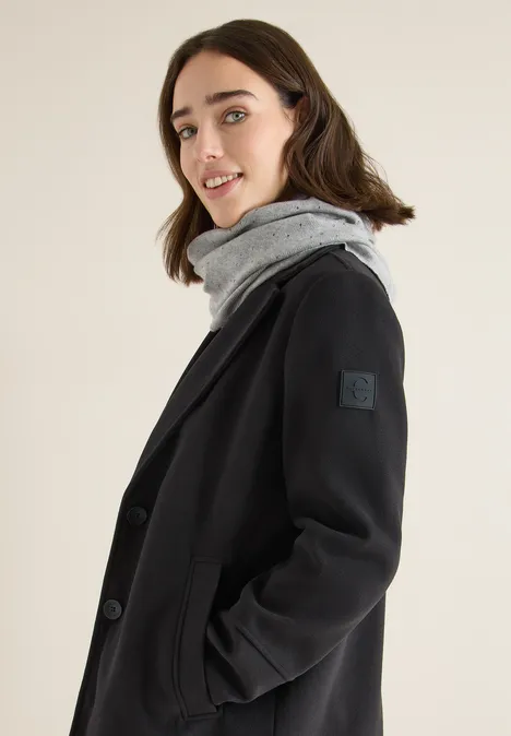 Schal mit Schmucksteinen mineral grey melange Schal mit Schmucksteinen mineral grey melange