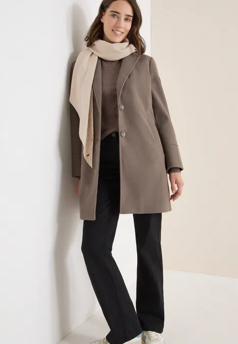 Schal mit Schmucksteinen desert beige melange Schal mit Schmucksteinen desert beige melange