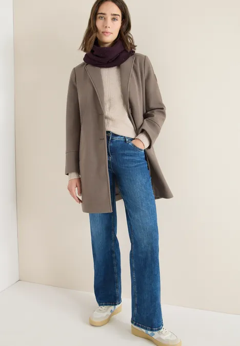 Schal mit Schmucksteinen eggplant red