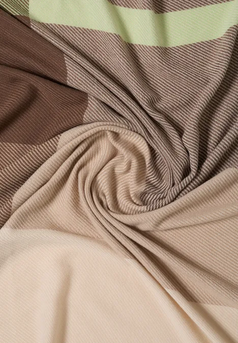 Sjaal met patroon urban taupe