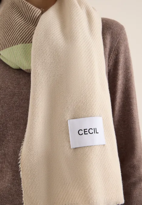 Sjaal met patroon urban taupe