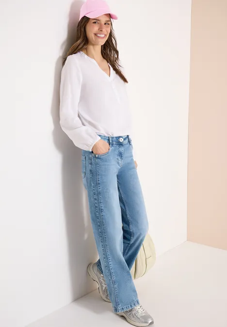 Cap aus Baumwolle mit Stickerei tea rose Cap aus Baumwolle mit Stickerei tea rose