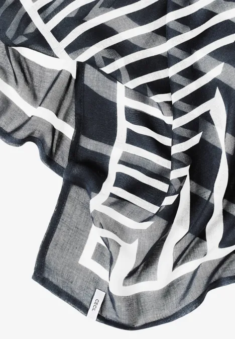 Gemustertes Bandana universal blue