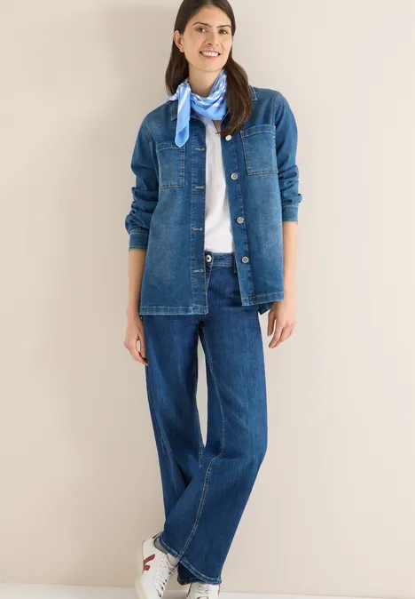 Gemustertes Bandana fountain blue