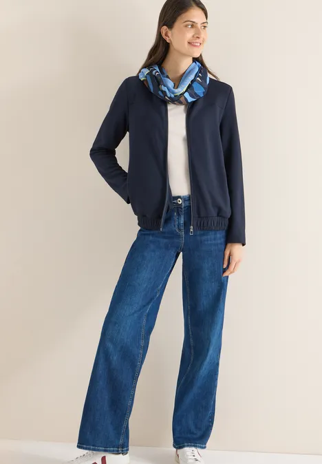 Gemusterter Loop Schal universal blue Gemusterter Loop Schal universal blue