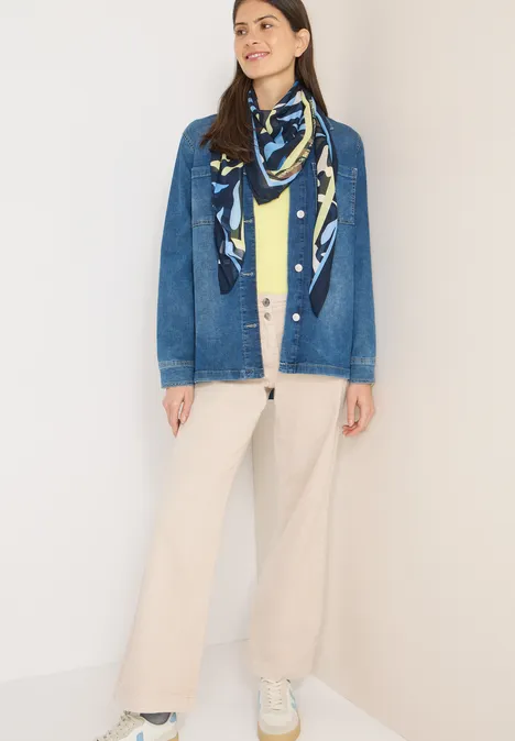 Foulard à motifs universal blue