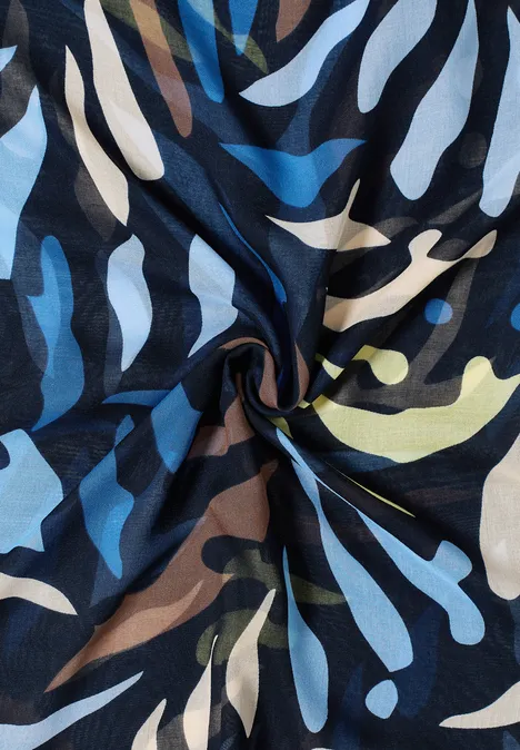 Foulard à motifs universal blue