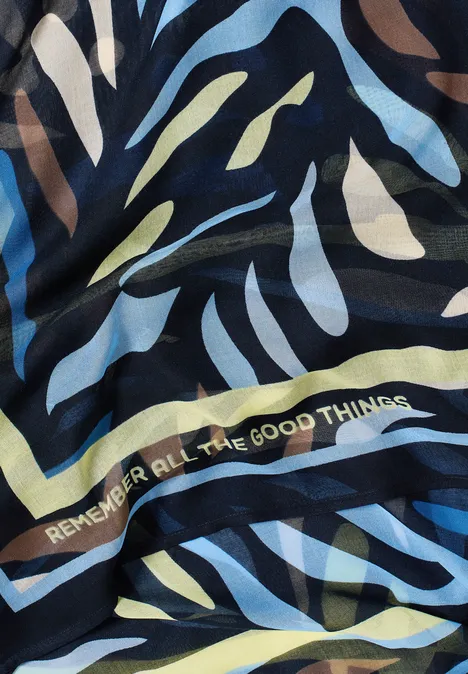 Foulard à motifs universal blue