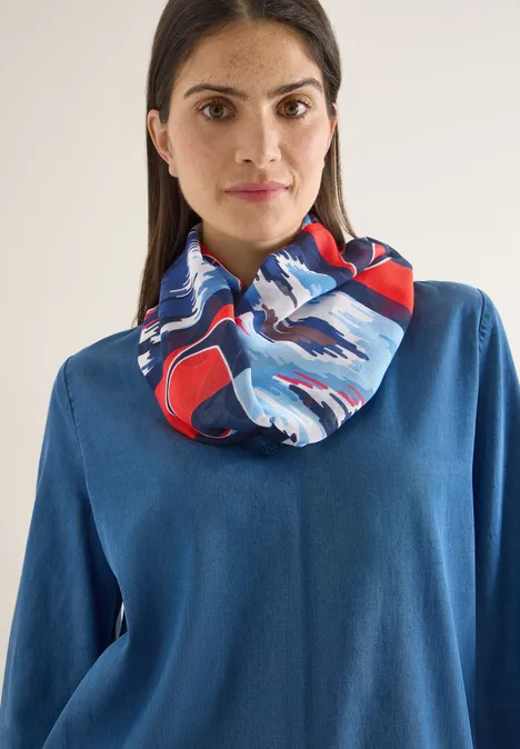 Print Loop Schal universal blue Print Loop Schal universal blue