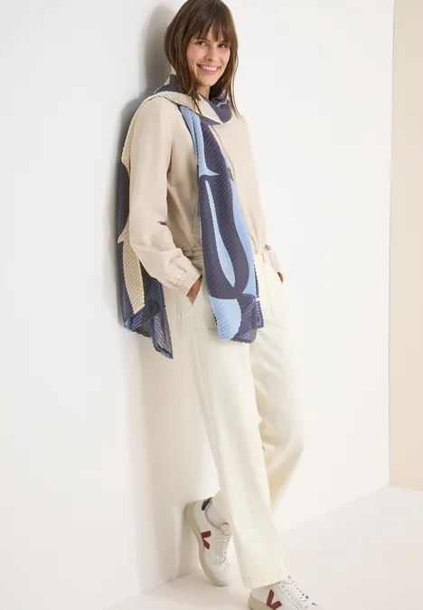 Plissee-Schal universal blue Plissee-Schal universal blue