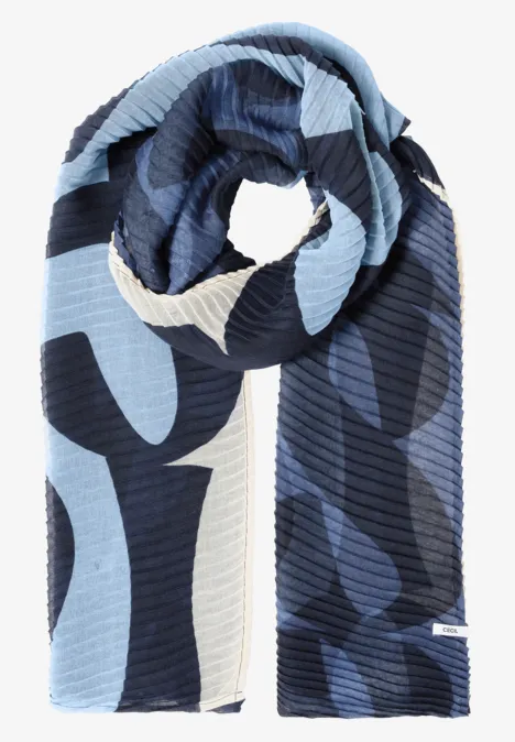 Plissee-Schal universal blue Plissee-Schal universal blue
