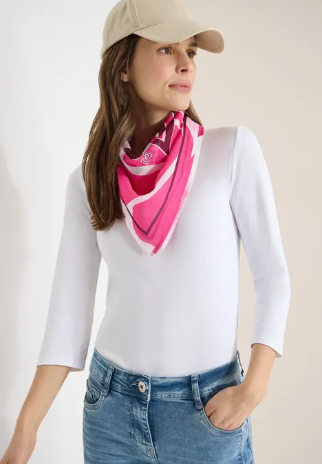 Bedrukte bandana beetroot pink Bedrukte bandana beetroot pink