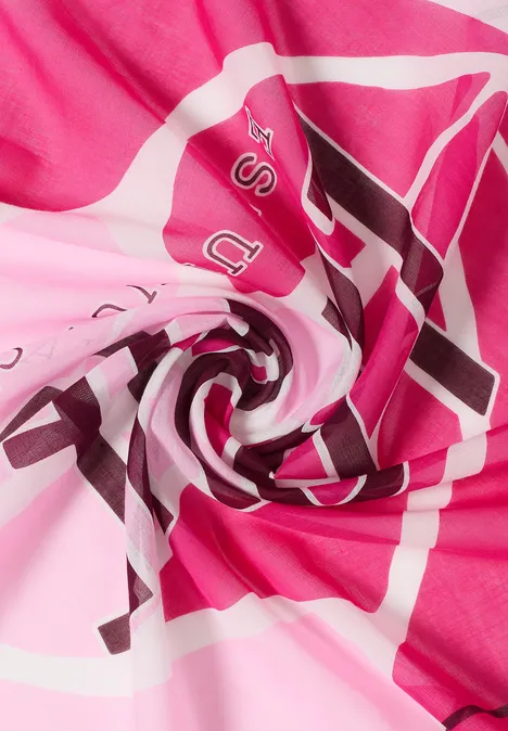 Bedrukte bandana beetroot pink Bedrukte bandana beetroot pink