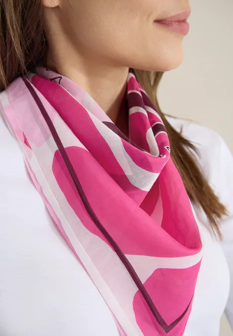 Bedrukte bandana beetroot pink Bedrukte bandana beetroot pink