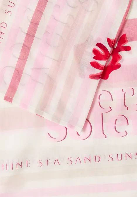 Loop-Schal mit Streifenmuster vanilla white Loop-Schal mit Streifenmuster vanilla white