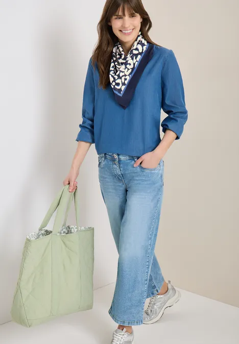 Bandana aus Baumwolle mit Leo-Muster urban dark blue Bandana aus Baumwolle mit Leo-Muster urban dark blue