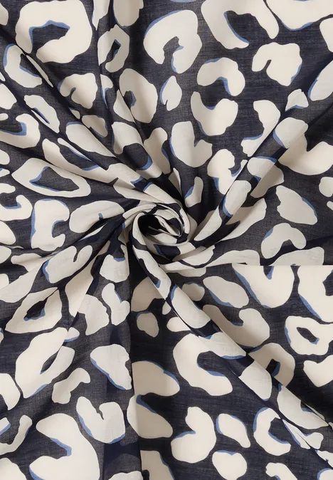 Bandana aus Baumwolle mit Leo-Muster urban dark blue Bandana aus Baumwolle mit Leo-Muster urban dark blue